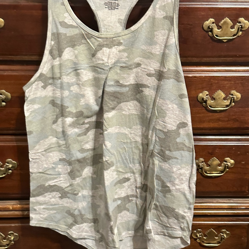 SO Camouflage Tank Top - Green and Gray